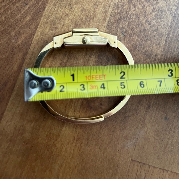 Ernest Borel Watch Incabloc Cuff with Gold Fleur Di Lis Insignia Vintage Antique - Picture 7 of 10